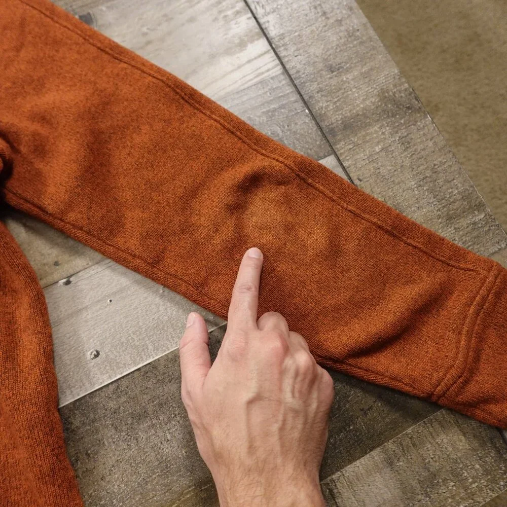 Banana Republic Polartec Quarter Zip Fleece Men’s Size‎ Medium Rust Orange Warm